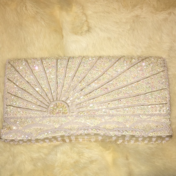 Vintage ✨LA Regale Seed Bead Evening Clutch bag - Picture 5 of 8